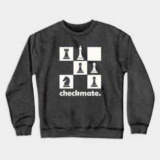 Checkmate - Chess | White Crewneck Sweatshirt